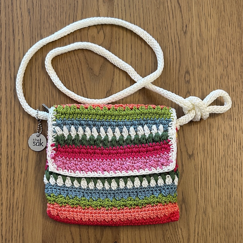 The Sak Colorful Crochet Crossbody Bag